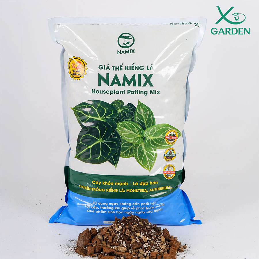 giá thể trồng kiểng lá