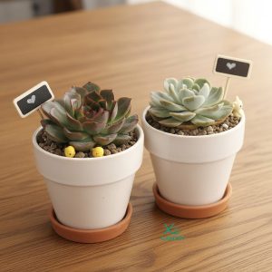 Set 1 Chậu Sen Đá Quà Tặng - Món Quà Xanh Ý Nghĩa Cho Mọi Dịp sen đá tặng